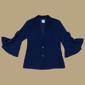 CeCe Navy Bell Sleeve Blazer MSRP $129